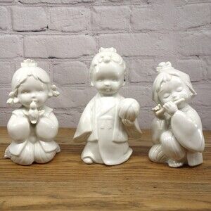 Toyo Japan Vintage Ceramic Musical Children Home Decor Figurines 7" Tall